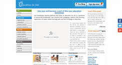 Desktop Screenshot of educationforfree.org